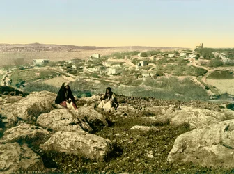 Gesamtansicht von Beitin (Bethel), ca. 1880-1900